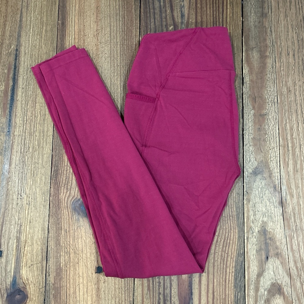 Gymshark Red Leggings Vibrant Full-Length Bottoms